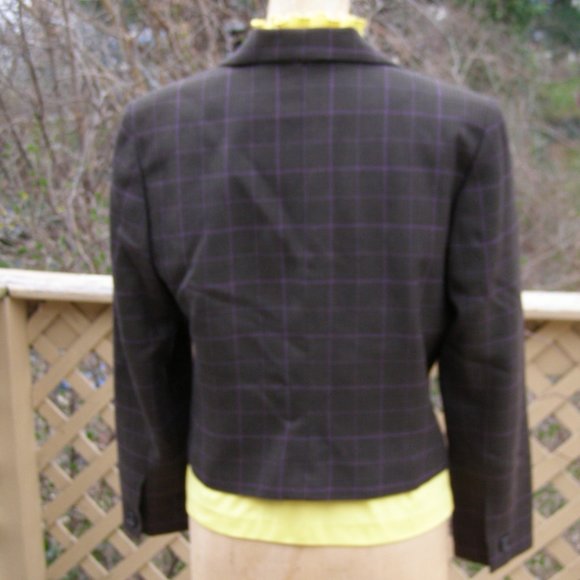 Amanda Smith lined wool jacket sz 10 houndstooth - Picture 11 of 15